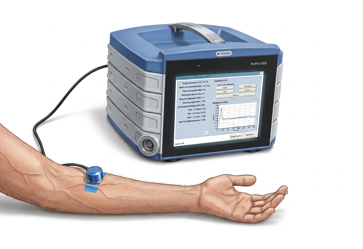 EPOS-enhet med laserdoppler och reflektansspektroskopi